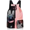 dellyy Borsa da Spiaggia In Mesh, 48 * 29 * 15 cm Zaino Sportivo Impermeabil, Zaino da Spiaggia con Coulisse, Zaino da Nuoto Unisex, Zaino da Bagno, per Nuoto, Sport, Viaggi, Fitness (rosa)