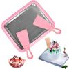 ACTOYS Ice Cream Rolls Machine, Piastra Fredda Per Gelato, Macchina per Gelato con 2 Spatole, Rolled Ice Cream Maker, Creatore di Gelato Istantaneo per Sorbetto, Yogurt Congelato (Rosa)
