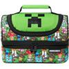 Minecraft Borsetta Termica Porta Pranzo per Bambini Creeper Borsa Termica Opzioni con Borraccia Acqua per Scuola Viaggi Idee Regali per Gamer (Multicolori)