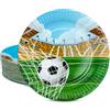 HNH Calcio 18 cm Piatti di carta usa e getta 50 pezzi Servizio da tavola per feste