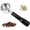 Zyluniy Portafiltro senza fondo Portafiltro da 51 mm con 3 fori compatibile con Delonghi EC680 EC685, portafiltro da 51 mm con filtro in acciaio inossidabile