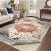 BEIMO Tappeto Vintage Doppia Faccia 160x230 cm - Taupe/Arancione - Motivo Astratto - Incluso Antiscivolo - Ultra Morbido e Lavabile in Lavatrice