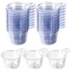 Prasacco 150 bicchieri dosatori usa e getta, in plastica, misura piccola, trasparente, in plastica, per miscelare il colore (40 ml)