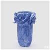 Vaso Chakra Carpa Koi EDG Blu - Vaso Scenografico in Ceramica Alta