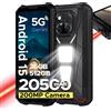 DOOGEE V Max LR 5G Telefono Rugged con Telemetro Laser, Doppia Luce da Campeggio, 16GB 512GB ROM, Display 6.78'', Batteria 20500mAh, Smartphone