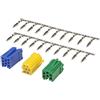 tomzz Audio 5800-090 Set di mini spine ISO verde giallo blu custodia 20 contatti