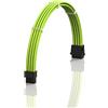 LINKUP - AVA 30cm EPS 8 (4+4) pin CPU ATX Scheda Madre Cavo di Prolunga per PC con Guaina Intrecciata per Alimentatore PSU con Pettini┃Design Robusto e Rigido┃Confezione Singola┃300mm - Verde