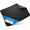 GOMIN Tappetino per mouse - 32 x 22 cm tappetino per mouse da gioco antiscivolo - bordi senza cuciture - migliora velocità e precisione, tappetino da scrivania ideale per PC, laptop, colore nero