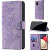 CaseGla Cover per Samsung Galaxy A02s, Viola | Blocco RFID, Portafoglio Pelle PU, Flip Libro, Porta Carte, Magnetica Libretto, Antiurto Protezione Completa