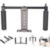 NICEYRIG Supporto in metallo per iPad,NICEYRIG supporto per tablet in metallo con 2 mani per stabilizzare, asta da 30 cm e morsetto rig per iPad Mini 8.9/IPad 9.7/IPad 10.5