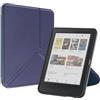 SATURCASE Cover per Kobo Clara Color/BW/2E 6 pollici, PU Pelle Silicone Flip Folio Pieghevole Trasformare Stand Ultra Slim Light Cover con Funzione di Standby/Sveglia Automatica (Blu Scuro)