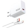 ACANDYA 90W Rapido Caricatore USB con Cavo USB C 1M per Xiaomi 15 14 13 17 Ultra POCO X7 Pro POCO F6 Redmi Note 15 Pro+ 5G, Caricabatterie Ricarica rapida per Redmi Note 13 14 X4 5G 14T 13T POCO