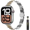 WoPail Cinturino per Apple Watch Series 12,11,41mm 42mm 40mm 38mm, Donna | per iWatch Series 12/11/10 42mm/9/8/7/6/5/4/3/2/1/SE 3/2/1 , Cinturino di Ricambio Metallo Acciaio Inossidabile