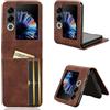BellaCase Custodia ZTE Nubia Flip 2 [Slot per Carte] [Caso Pratico] Compatibile con lo Smartphone ZTE Nubia Flip 2(Marrone)