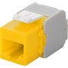 Goobay Frutto Keystone Intellinet RJ45 Cat6A UTP 500MHz Giallo