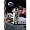 3D LiveLife Notebook - Atterraggio sulla Luna di Deluxebase. Taccuino Lenticular 3D Space da 80 pagine. Cancelleria per la scuola o l'ufficio, con licenza dell'artista David Penfound.