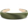 axy Cerchietto per capelli in tessuto di seta imbottito in eleganti colori festivi da donna, splendida fascia per capelli HRK2Ro (verde oliva)
