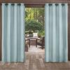 Exclusive Home Coppia di Tende Biscayne con Occhielli Superiori, Colore Blu Piscina, 54 x 108, 2 Pezzi