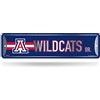 Rico Industries Targa stradale in metallo con scritta Arizona Wildcats Home Décor (10,2 x 38,1 cm), ideale per casa, ufficio, camera da letto e grotta degli uomini