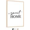edihome, Cornice 30 x 40, in Legno con Laminato Acrilico, per Diplomi, Certificati, Poster e Foto, Decorazione da Parete, Soggiorno o Ufficio (Legno, 30x40 cm)