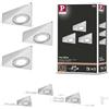 Paulmann 92125 LED sottomobili Triassico con sensore di prossimità kit da 3.3000 K 2.7W 135x132 mm 185lm Acciaio spazzolato apparecchio sporgente per mobili