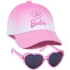 Barbie Cappellino per Ragazze e Occhiali da Sole Gratis | Cappello da Baseball per Bambini con Logo Rosa Ombre Regolabile Snapback Accessori Le Vacanze estive | Regali di Merce per Bambole alla Moda