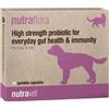 NUTRAVET Nutraflora 48 capsule probiotiche che favoriscono la salute intestinale e il sistema immunitario di cani e gatti