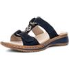 ARA Hawaii, Mocassino Donna, Natur Schwarz, 42 EU