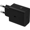 Samsung Caricatore USB - C, adattatore CA 60 W Ultra Rapido, Adattatore USB - C a USB, Caricatore Samsung Ricarica Rapida, Originale, Senza Cavo, Nero