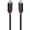 LINDY - Cavo USB 4 da 2 m, 240 W, tipo C, 40 Gbps, nero