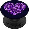 Fire Fit Designs Popsocket viola cuore viola viola Popsocket carino viola PopSockets PopGrip Intercambiabile