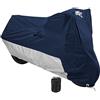 Nelson-Rigg Copertura Deluxe per Moto, Protezione dalle intemperie, UV, Prese d'Aria, Protezione dal Calore, Fodera per Parabrezza, Borsa a Compressione, Occhielli XL, Adatta per Cruiser di Medie