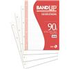 BM BeMore Bm - BeMore - Ricambi Bandup A4 Con Banda Rinforzata - Dimensione 21Cm X 29,7Cm - Rigatura 1R - Righe Senza Margini - Confezione Da 40 Fogli - Carta 90G/Mq - 0105491