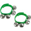 A-Star Wrist Jingle Sleigh Bells con cinturino in nylon - Paio - Verde