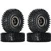 INJORA 1.0 RC Pneumatici Ottone Beadlock Ruota Cerchi 4pcs per 1/18 TRX4M 1/24 RC Crawler Auto Axial SCX24 FMS FCX24 FCX18 Gladiatore Bronco C10 JLU Deadbolt B17 Aggiornamento (W1005-T1011)