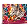 Trefl - Puzzle Effetto 3D, Lupo - 1000 Pezzi - 40° Anniversario Trefl, Arte Paper Art, Puzzle Premium per Adulti e Ragazzi dai 14 anni