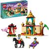 LEGO Disney Princess L'Avventura di Jasmine e Mulan, Playset con 2 Mini Bamboline, Cavallo e Tigre 43208
