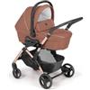 Cam Trio Fluido Easy 965 BROWN Telaio Oro ROSA Carrozzina Passeggino Ovetto e Borsa
