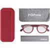 L10 POPME GLASSES CHERRY RED +1,5