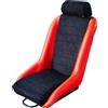 SIMONI RACING Sedile sportivo non reclinabile Simoni Racing Vintage velluto e pelle rossa