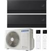 Samsung CONDIZIONATORE SAMSUNG WINDFREE PREMIERE PLUS SOAPSTONE CHARCOAL DUAL SPLIT 9000+12000 BTU INVERTER R32 AJ040 A+++ WIFI