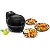 Tefal - Actifry Extra Black FZ7228, Friggitrice ad aria, sana, capacità 1,2 kg fino a 6 persone, poco olio, inodore, 300 ricette (lingua italiana non garantita)