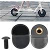 BORDSTRACT Gancio parafango Posteriore, Manicotto in Gel di silice Adatto per Scooter Elettrico Xiaomi M365 2 Pezzi(Nero)