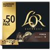 L'Or - Capsule Caffè Espresso Forza - 250 Capsule in Alluminio - 5 pacchetti da 50 - Intensità 9 - Compatibili con Macchine Nespresso®* original