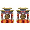 Beistle A Beistle Creation Beistle-Centrotavola per Capodanno Cinese, 2 Pezzi Carta Stampata Asiatica Gong - Decorazione da tavola in Tessuto Zen per Feste, Multicolore