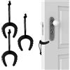 Rylae 3 Protezione Anti-Pizzicamento per Porta, Protezione Anti-Pizzicamento in Gomma, Protezione di Sicurezza per Bambini, Materiale TPU, Adatta per l'Installazione su Porte e Finestress (Nero)