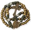 Nazareth Store - Collana con ciondolo a forma di rosario paracadute, medaglia di San Michele, ciondolo in metallo forte da 10 mm, rosario cattolico con crocifisso di perdono, 22, Pietra, Nessuna