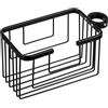 TATAY Porta Sapone per Doccia Appendino Doccia Barra in Alluminio | Resiste Umidità e Corrosione | Supporta 3 kg | Installazione Facile Senza Fori | Design Moderno | 12,5 x 11,5 x 24 cm - Nero