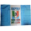bandiera senza asta 90x140 cm CIRCA scudetto tifoso NAPOLI scacchi LEO