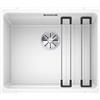 BLANCO ETAGON 500-U 522231 Lavello da Cucina Sotto-Top per Basi di Lavello con Larghezza di 60 cm, SILGRANIT, Bianco